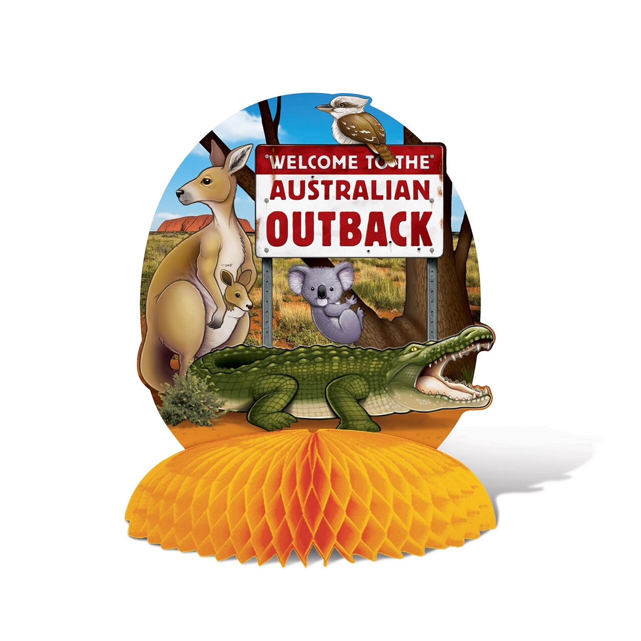 Beistle Set of 12 “Welcome to the Australian Outback” Table Centerpiece 10’